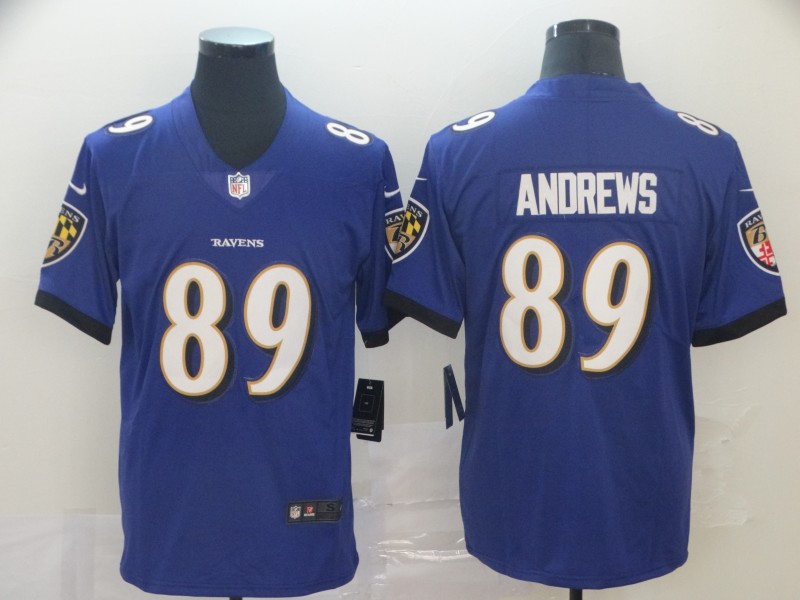 Men's Baltimore Ravens #89 Mark Andrews Blue Vapor Untouchable Limited NFL Jersey